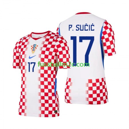 Fußballtrikots Kroatien Petar Sucic 17 Heim Trikotsatz WM 2026